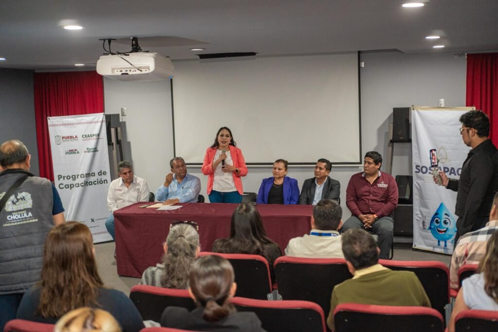 San Pedro Cholula fue sede del curso estatal sobre indicadores de gestión en organismos operadores de agua