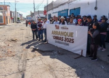“Seguiremos dignificando las vialidades de todo San Pedro Cholula”: Tonantzin Fernández