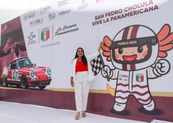 Tonantzin Fernández marca un hecho histórico con el regreso de La Carrera Panamericana a Cholula